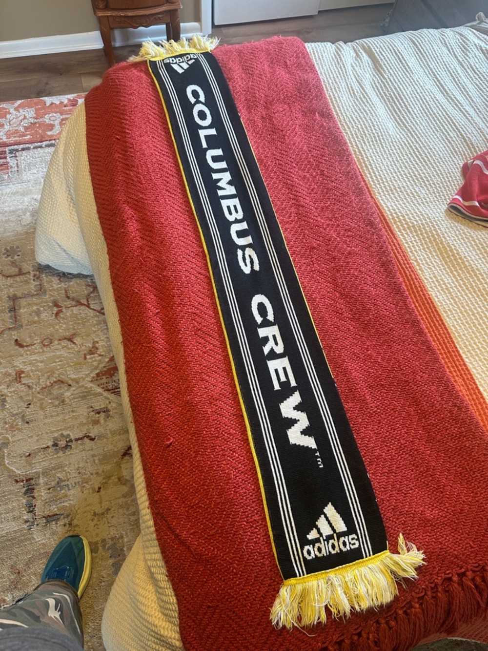 adidas Black & Yellow "Columbus Crew" Fan Scarf